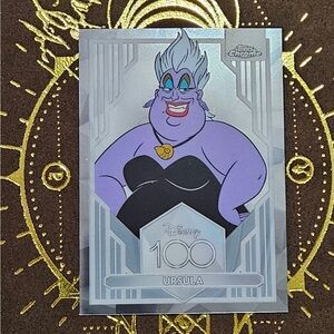 Topps chrome disney 100 Ursula Trading Card